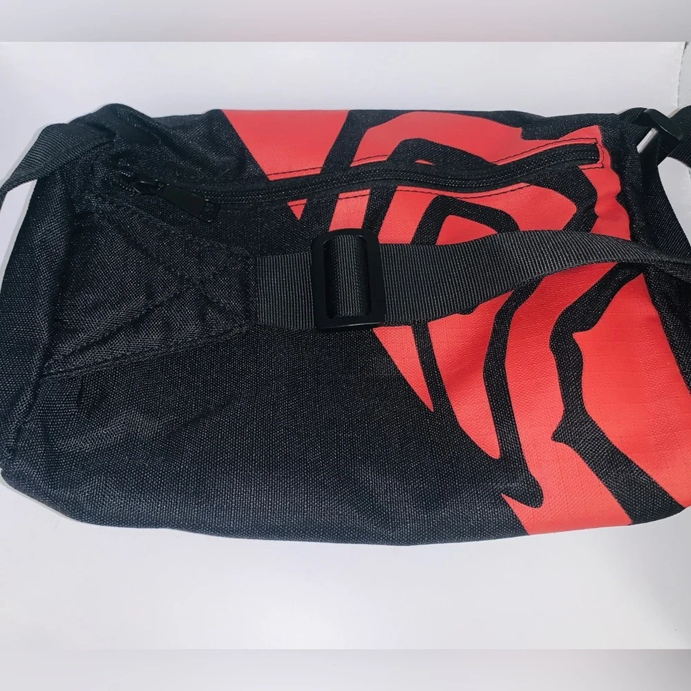 New Chipotle Mexican Grill sling back / backpack / black with red chili … - Picture 8 of 9